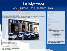 Tablet Screenshot of le-myconos.be